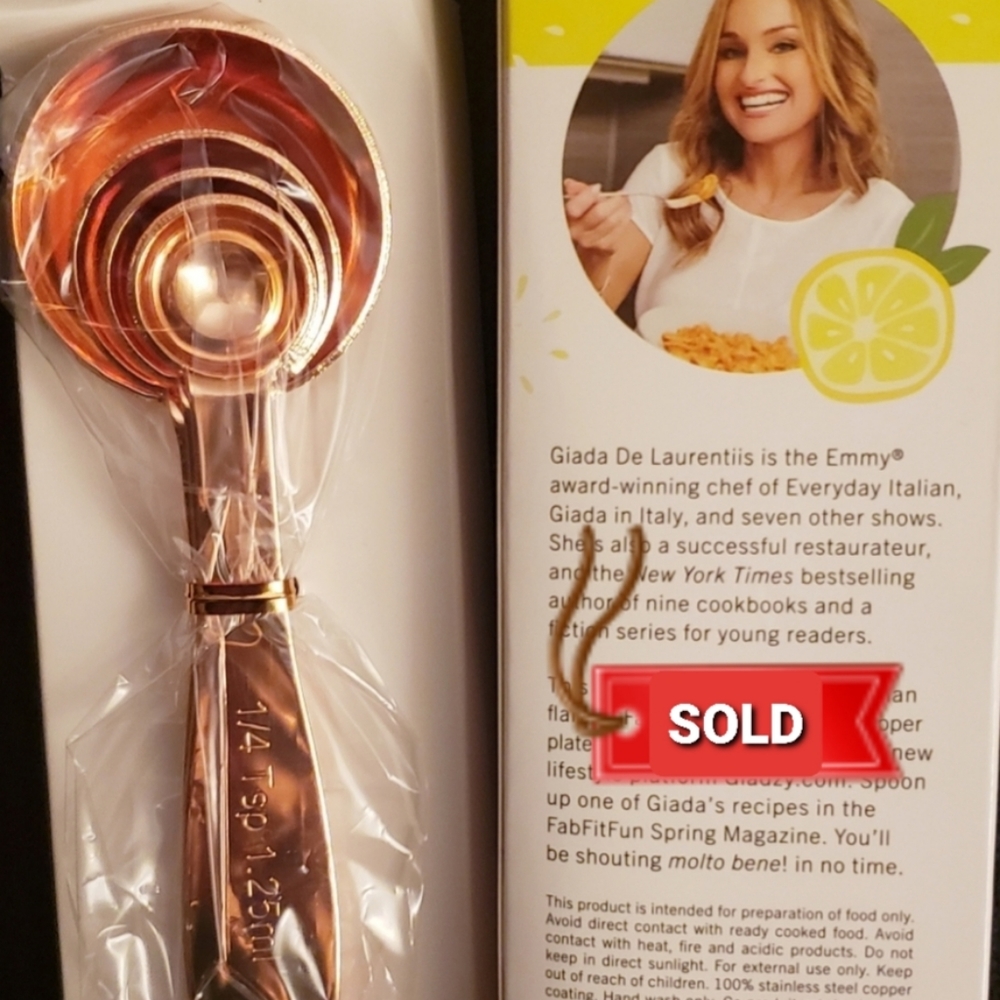 COPPER Coated Measuring Spoons